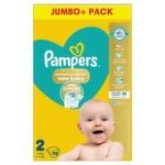 Pampers New Baby Size 2 Nappies Jumbo+ Pack (76 Piece)